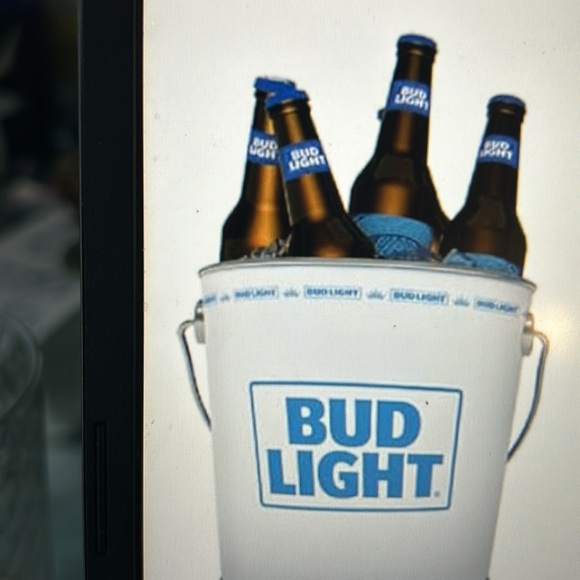 BUD LIGHT 5 QT METAL BEER ICE BUCKET NEW - Picture 5 of 6